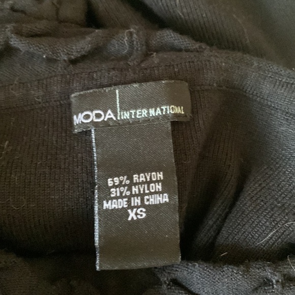 Moda International black sweater dress size XS - Picture 5 of 5